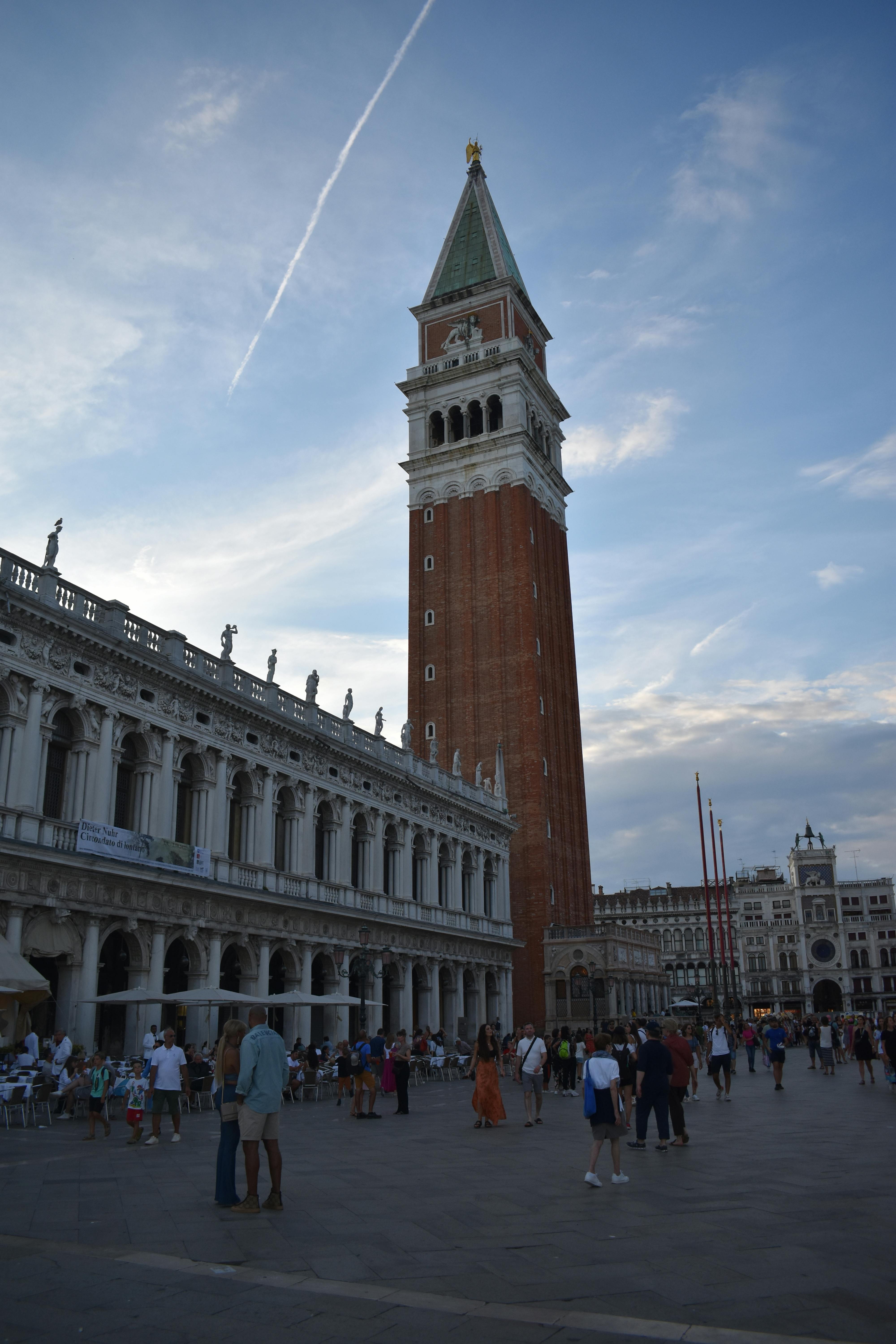 View at bell tower of Church of San Giovanni Elemosinario in Venice, Italy  Stock Photo - Alamy