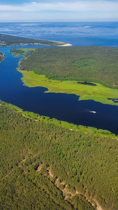 Fotos de stock gratuitas de fotografía aérea, orilla del río, paisaje
