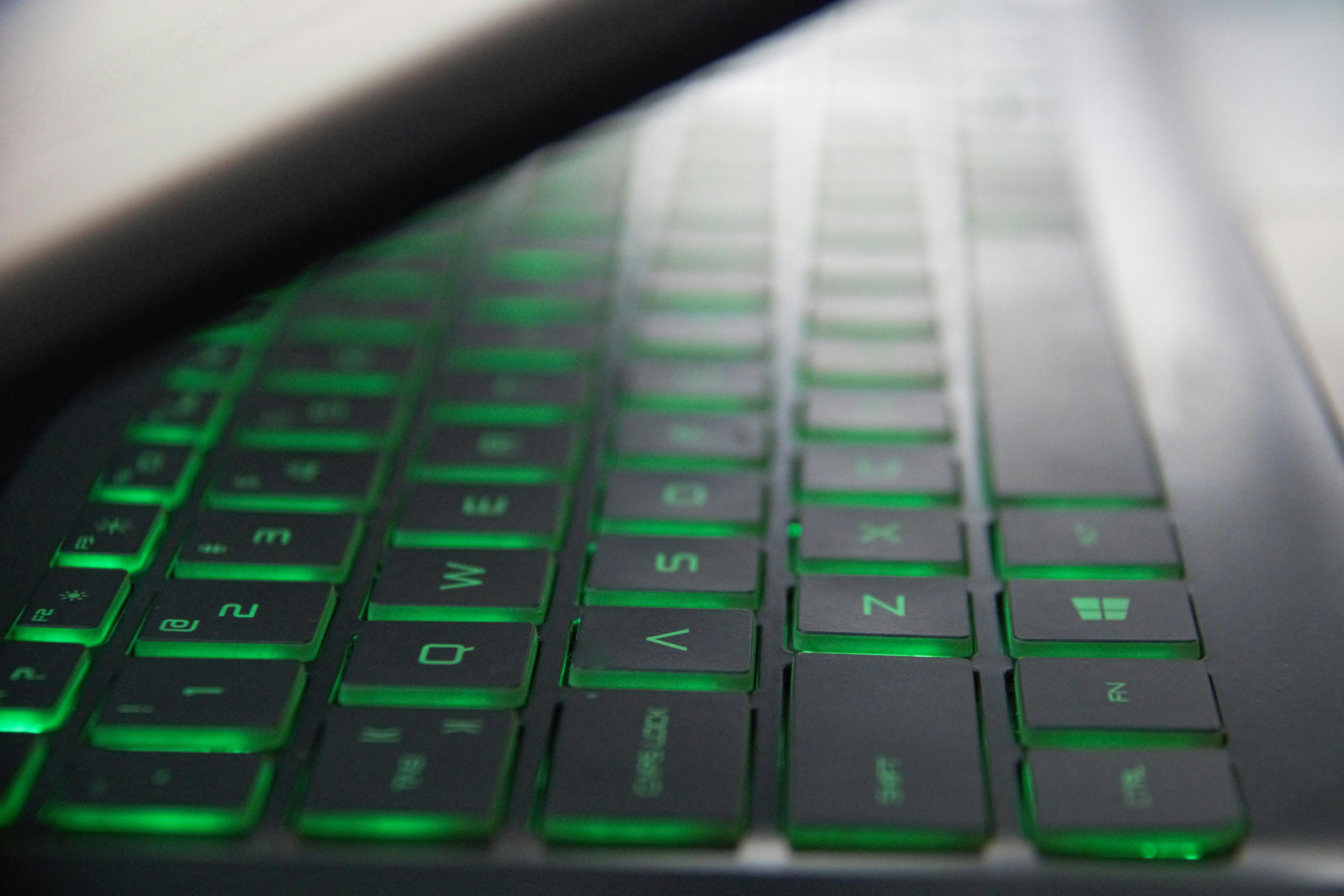 Free stock photo of #hp #light #green #technology #laptop