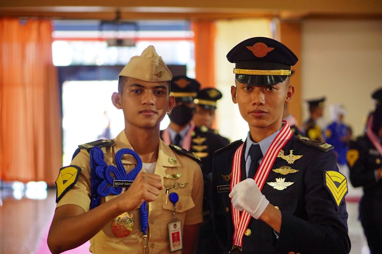 Portrait Of Young Military Pilots