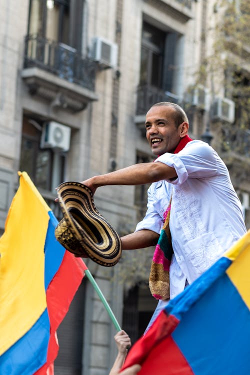 Gratis arkivbilde med colombia flagg, Colombiansk, feiring