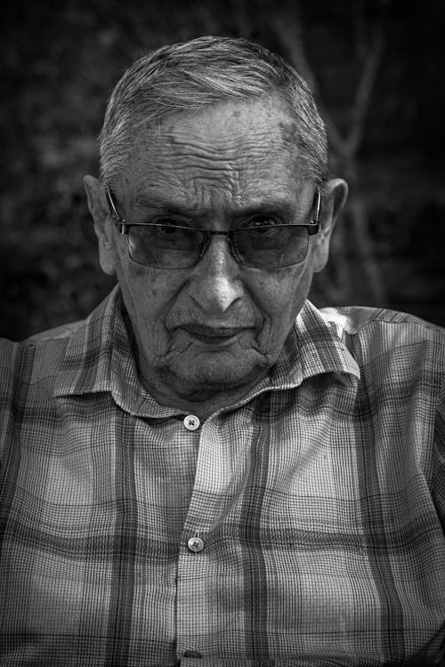 Elderly Man Wearing Sunglasses