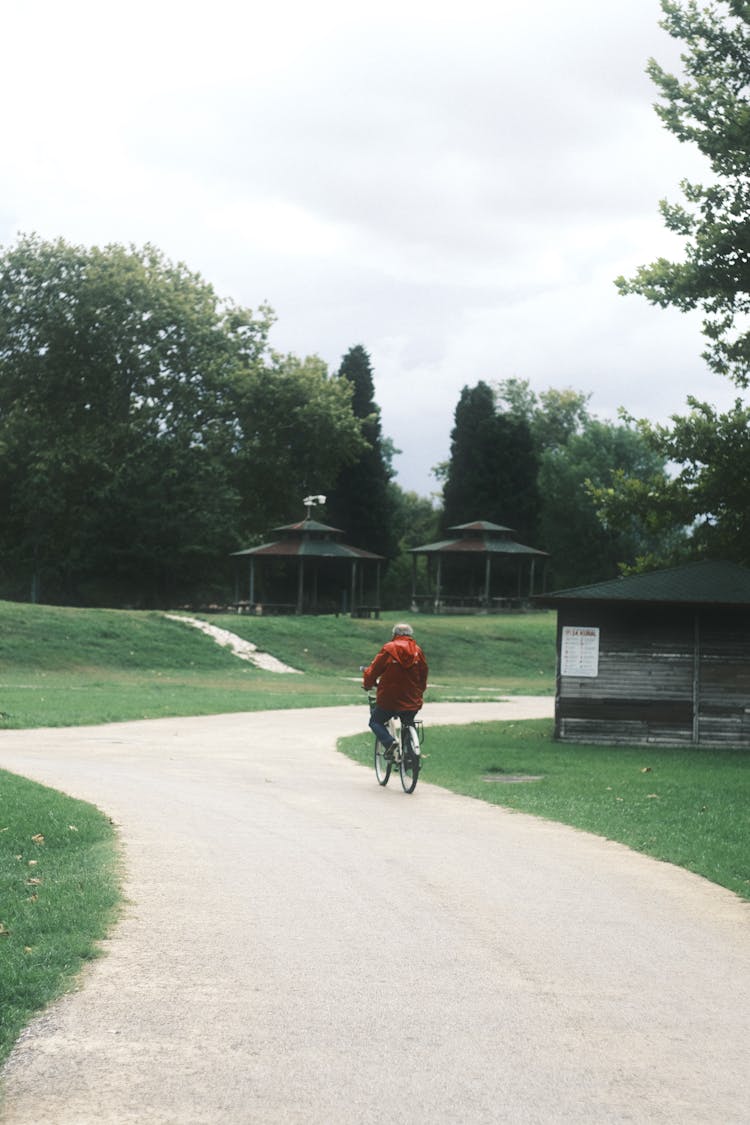 Person Riding Bike In Park