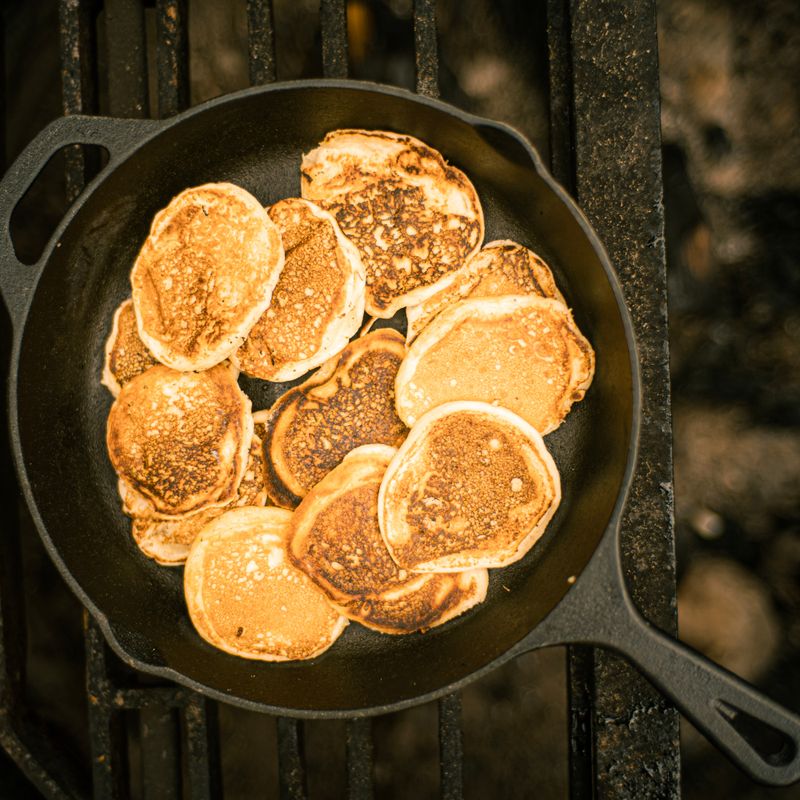 Classic Buttermilk Pancakes Baked in a Skillet