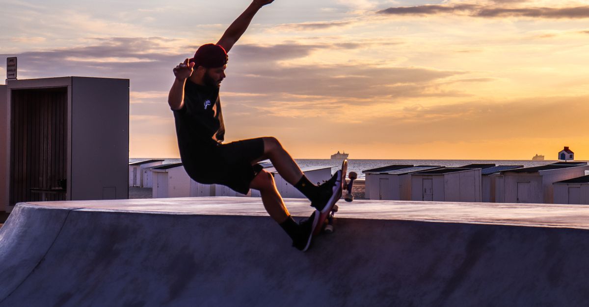 Man Ramp Skateboard A Man Riding a Skateboard Doing Tricks on a Ramp · Free Stock Photo
