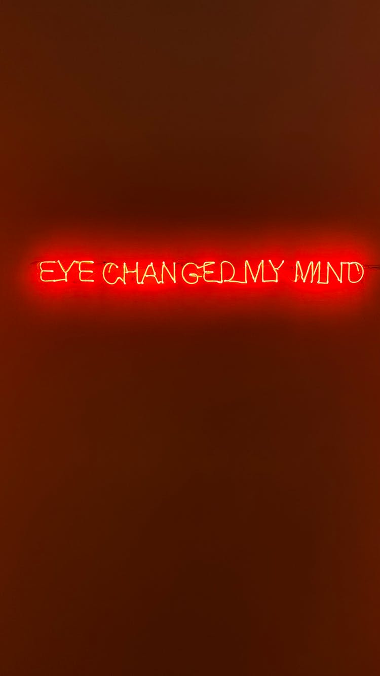 Text Written With Neon Lights