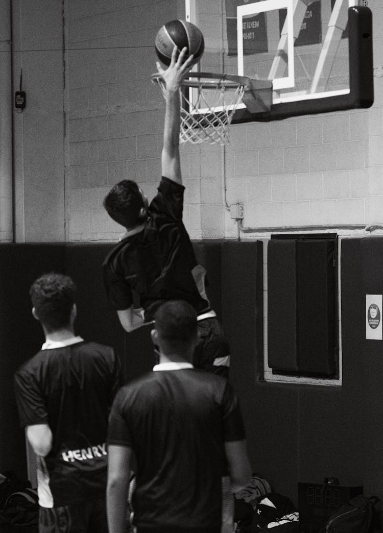 Men Playing Basketball