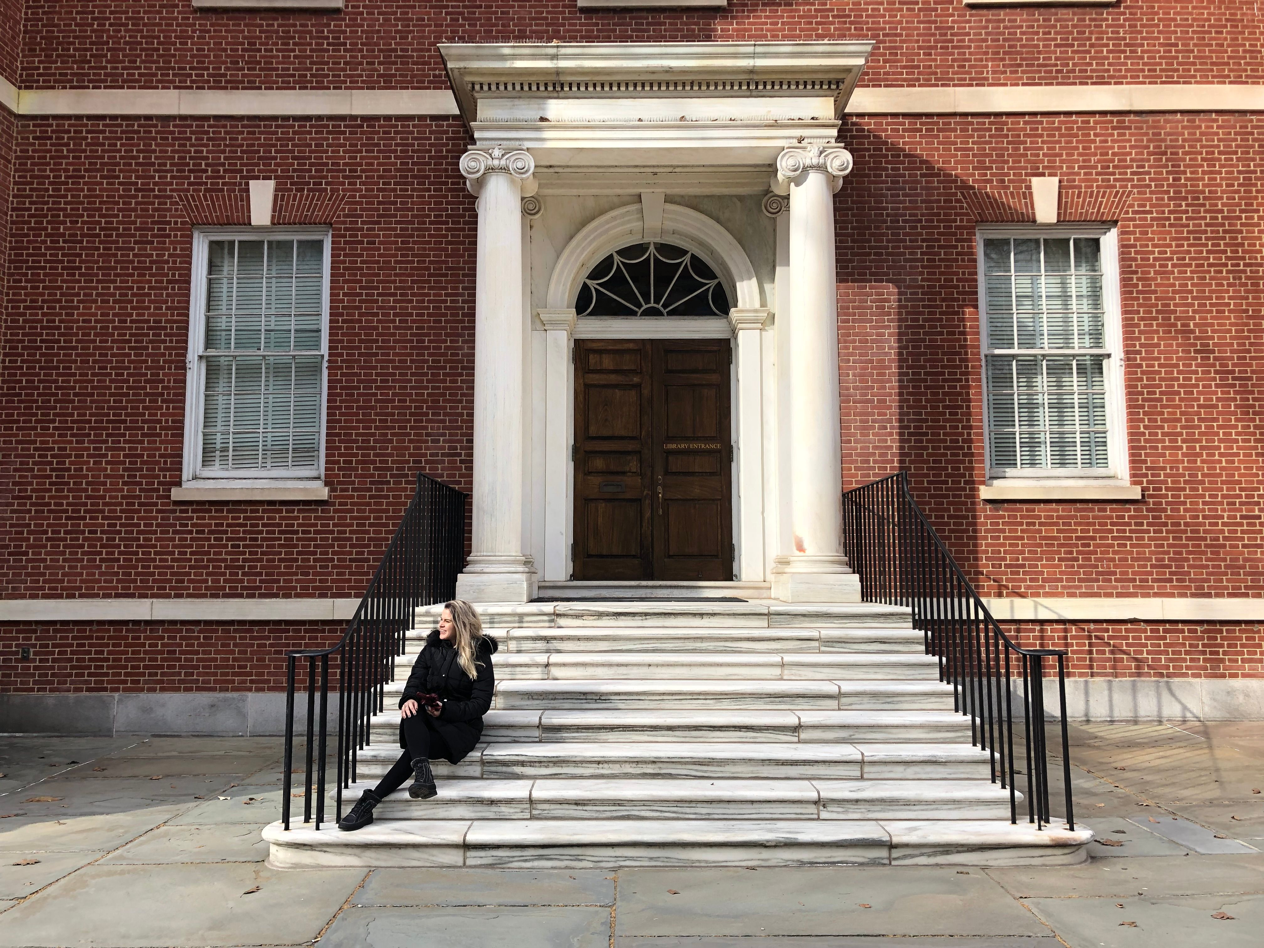 Woman Sitting on Steps · Free Stock Photo