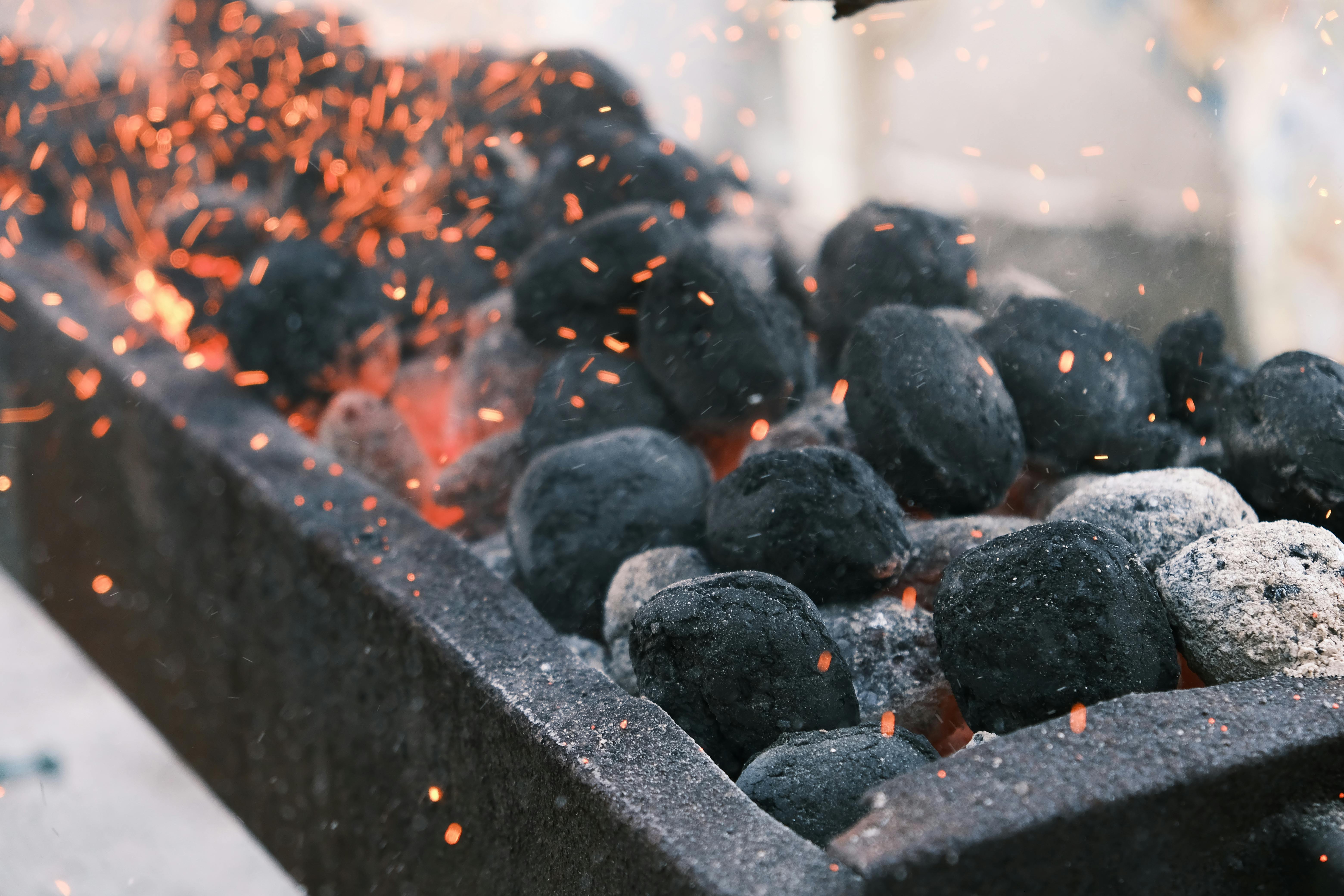 Charcoal Burning in a Griller · Free Stock Photo