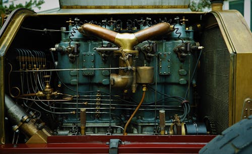 Pipes of Vintage Engine