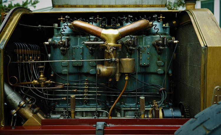 Pipes Of Vintage Engine