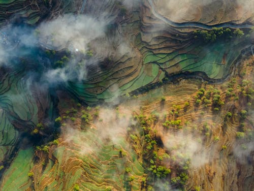 Gratis stockfoto met boven wolken, bovenaanzicht, dronefoto