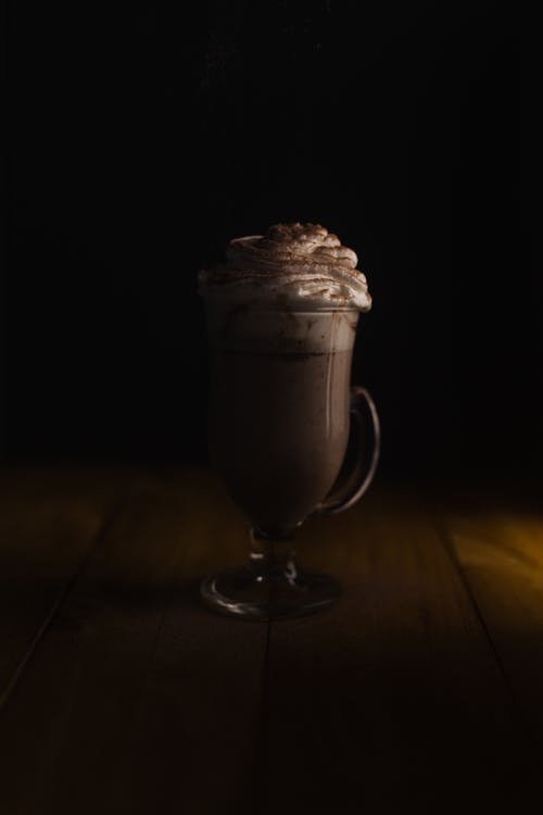 Free Milkshake in a Glass Mug Stock Photo