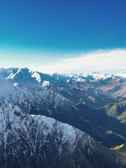 Karla Kaplı Dağ Havadan Fotoğrafçılığı