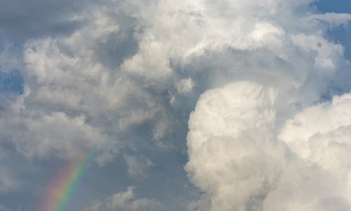 White Clouds in the Blue Sky