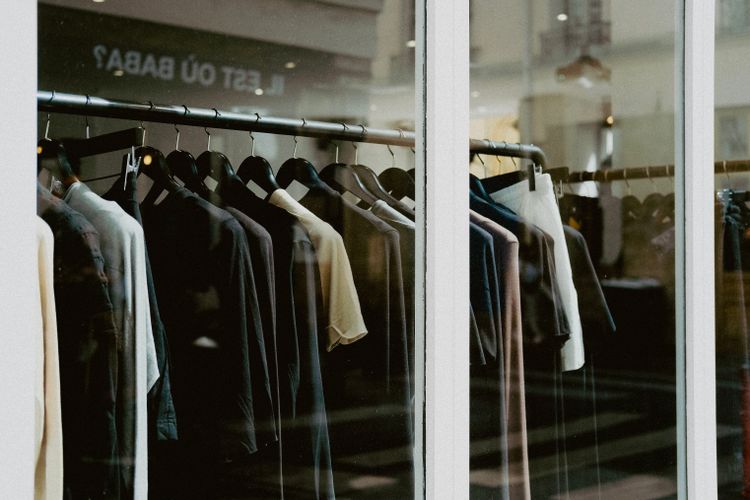 Everyday clothing on display