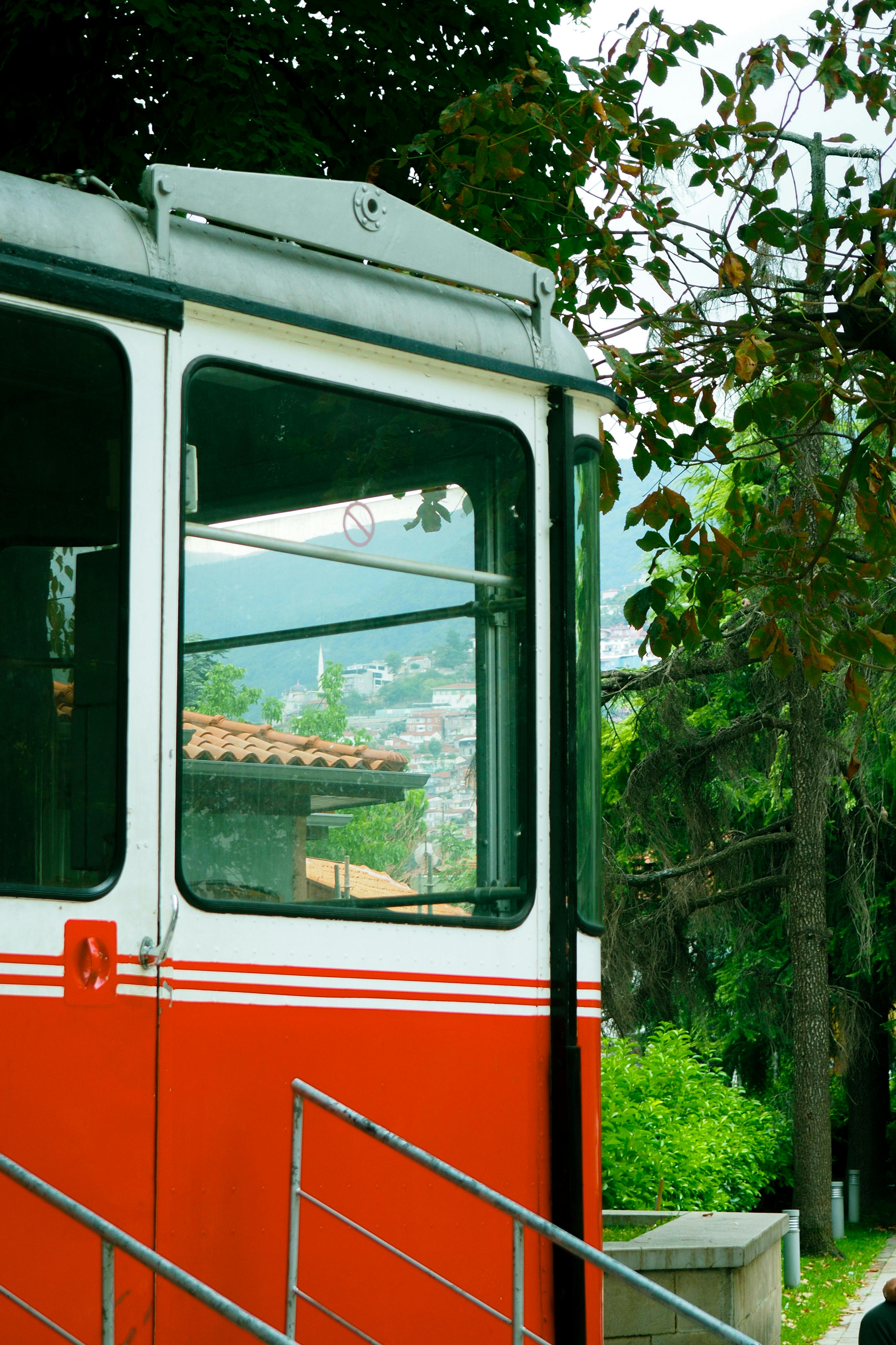 Red Bus Entrance Door · Free Stock Photo