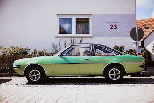 Vintage Green Opel Manta 