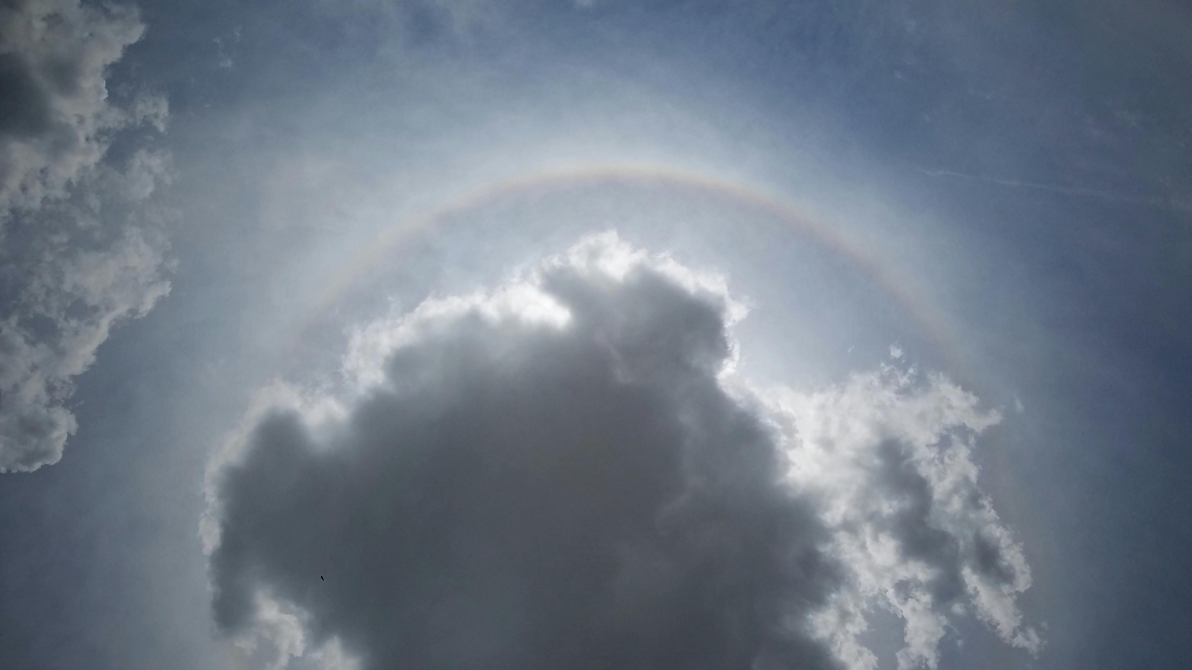 Free stock photo of cloud, rainbow, sun halo