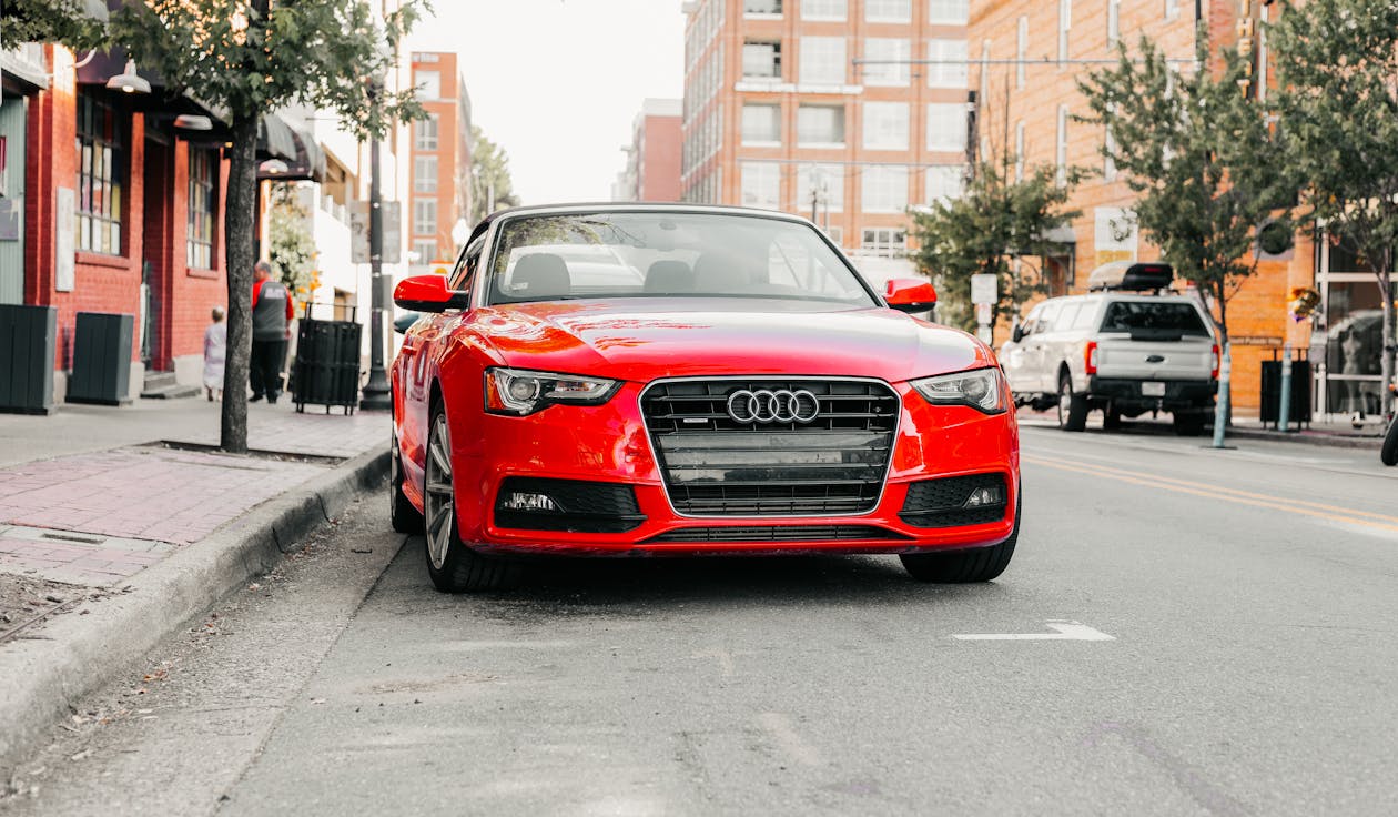 Red Car on the Street · Free Stock Photo