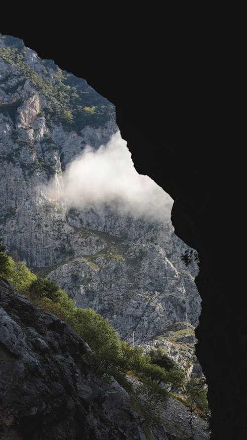 Fog in Canyon in Mountains Landscape