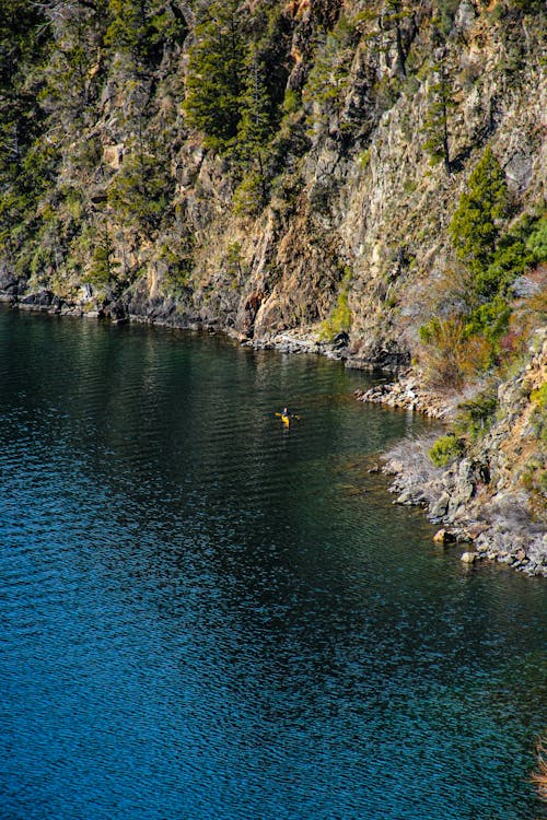 Základová fotografie zdarma na téma jezero, kajak, letecká fotografie