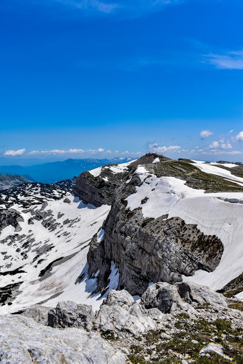 Foto profissional grátis de alta altitude, auge, céu azul