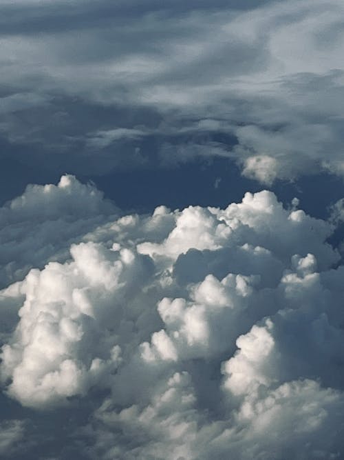 Free stock photo of blue, clouds, fly