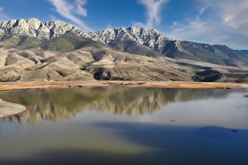 Δωρεάν στοκ φωτογραφιών με αντανάκλαση του νερού, βουνό, γαλάζιος ουρανός Φωτογραφία από στοκ φωτογραφιών