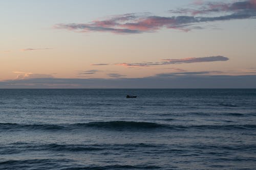 무료 바다, 보트, 새벽의 무료 스톡 사진