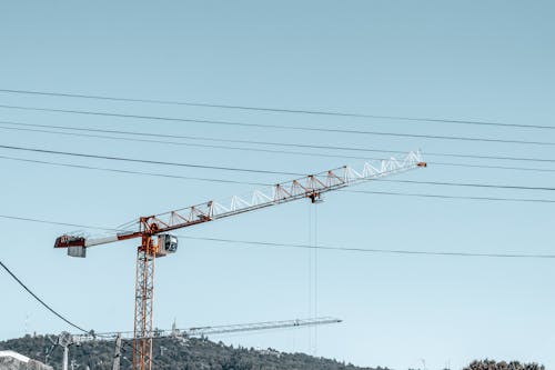 Fotos de stock gratuitas de cables, equipo, grua de torre