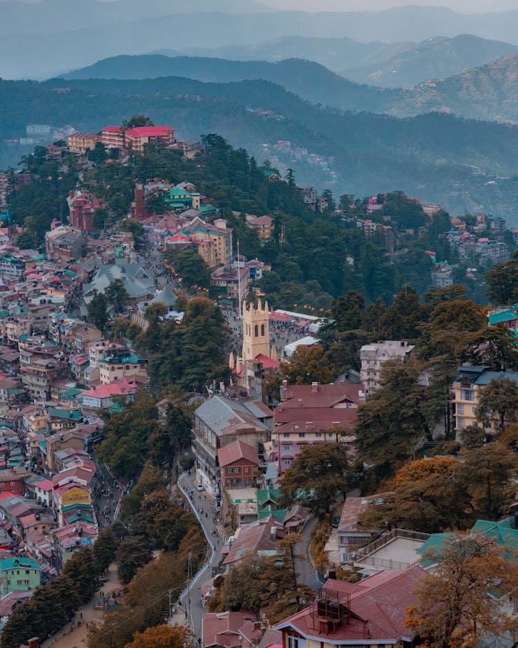 Aerial View Of City