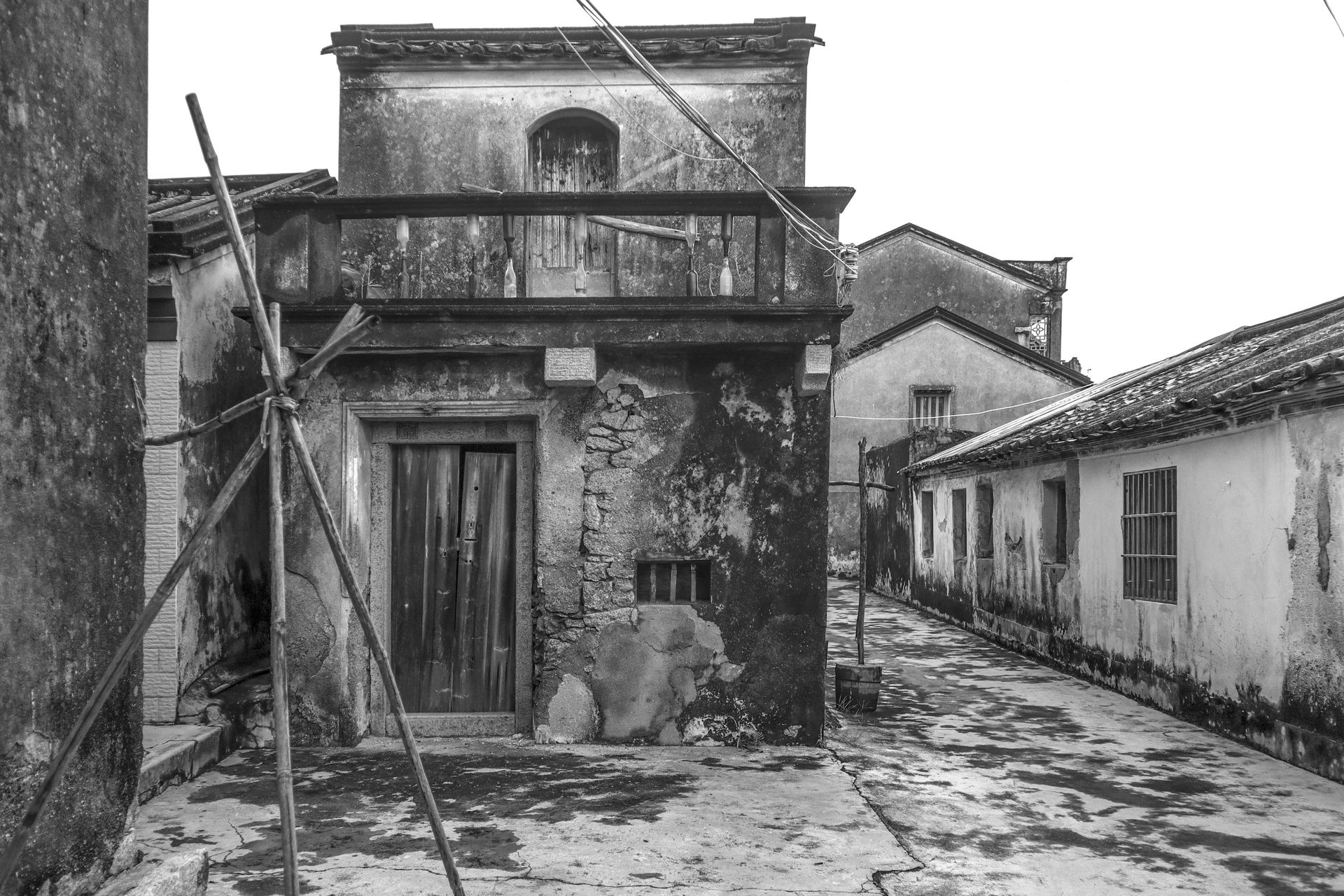 Explore the haunting beauty of abandoned decaying buildings and deserted streets.