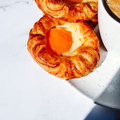 Apricot Danish pastries on a marble counter — Studio Naae on Pexels