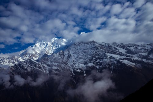 A Snow-Covered Mountain