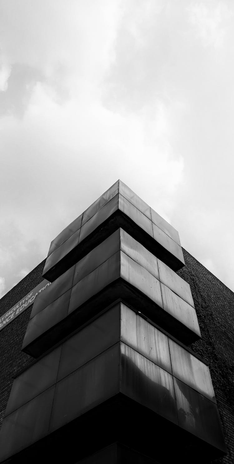 Low Angle Shot Of Concrete Building 