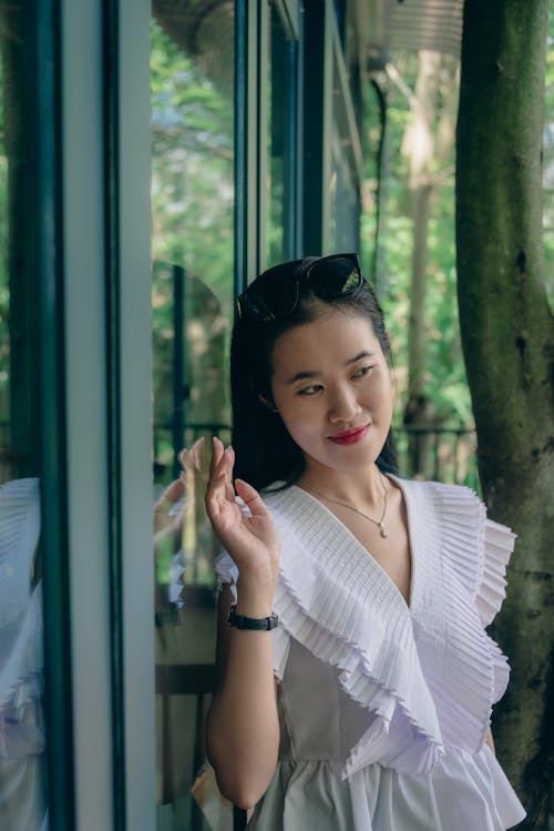 A Woman in White Blouse