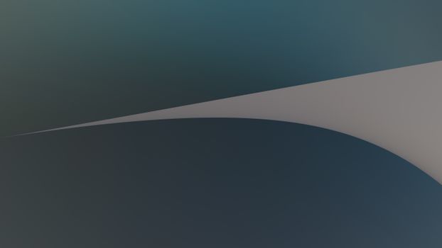 Minimalistic abstract art featuring dynamic curved lines and a cool gradient backdrop.
