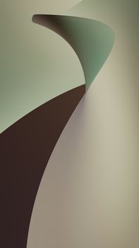 Abstract art featuring flowing curves in muted earth tones. Perfect for modern interior design.