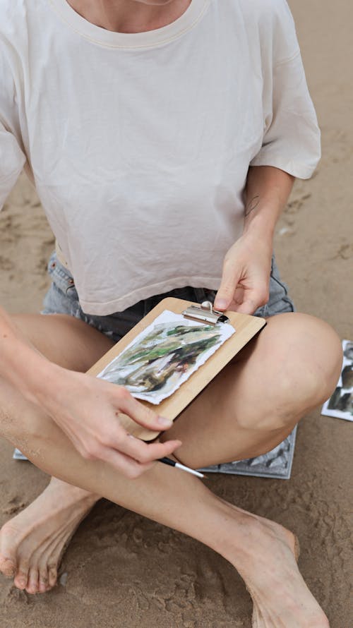 boyama, çizim, deniz kıyısı içeren Ücretsiz stok fotoğraf