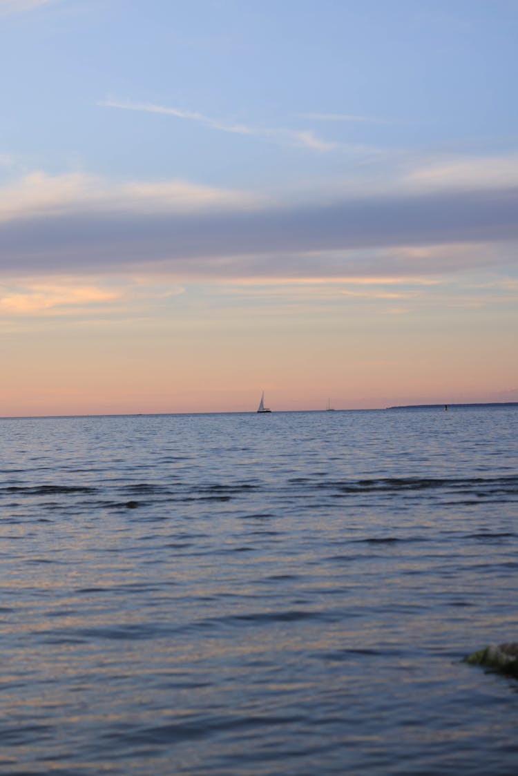 Sunset Above Calm Sea