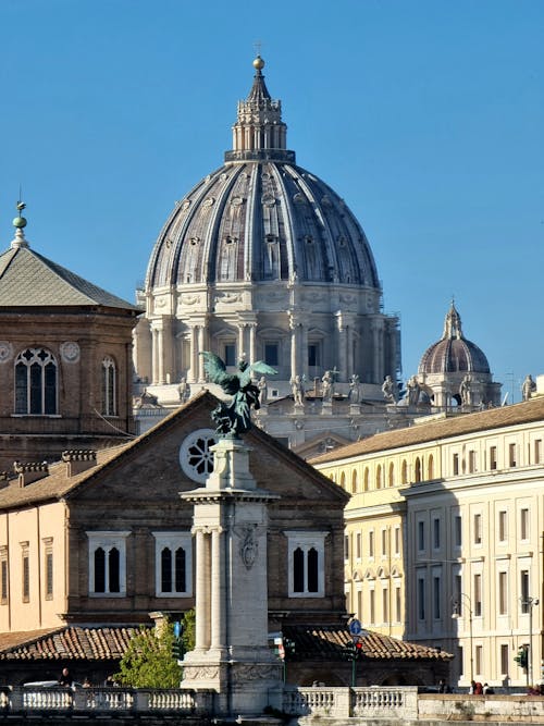 barok mimarisi, bazilika, cephe içeren Ücretsiz stok fotoğraf