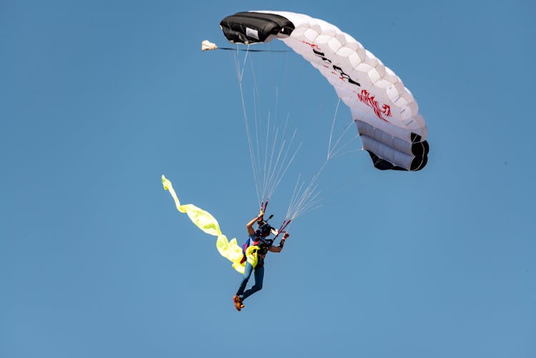 A Person Parachuting