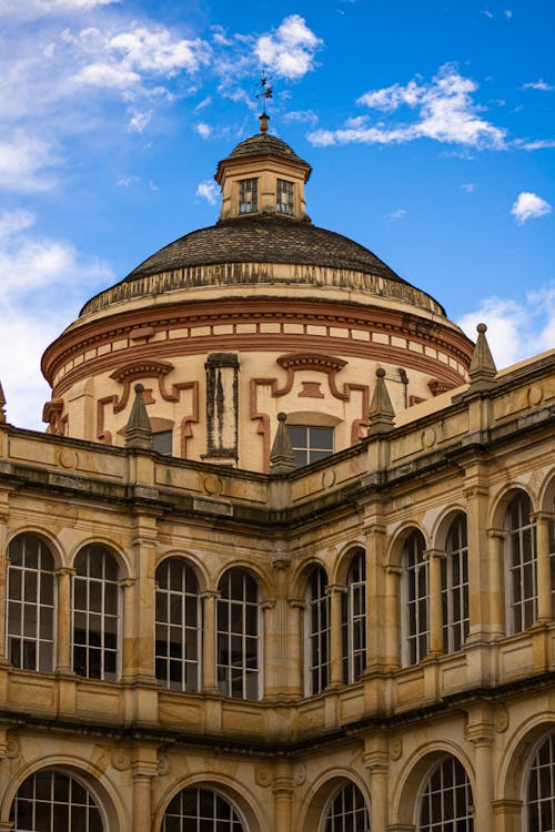 A Brown Concrete Dome Building 