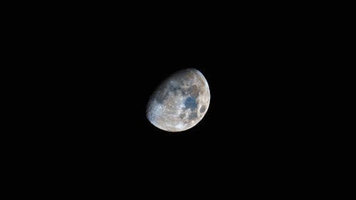 The Moon in the Dark Night Sky 