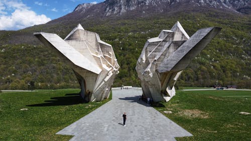 Imagine de stoc gratuită din cale, câmp, clădiri