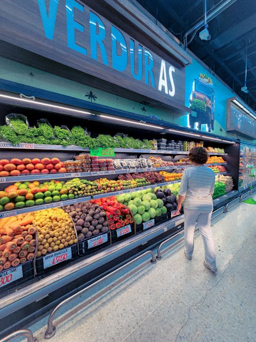 Woman Inside a Supermarket