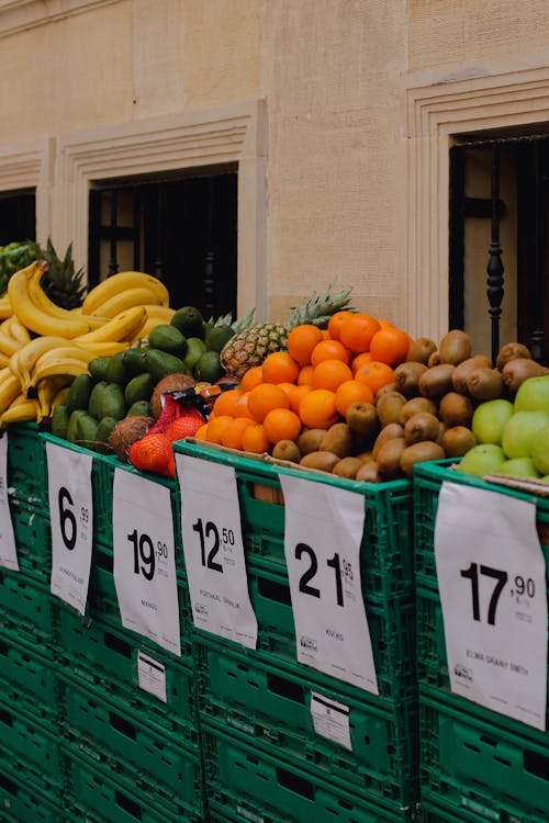 Ilmainen kuvapankkikuva tunnisteilla ananas, appelsiinit, Avokado