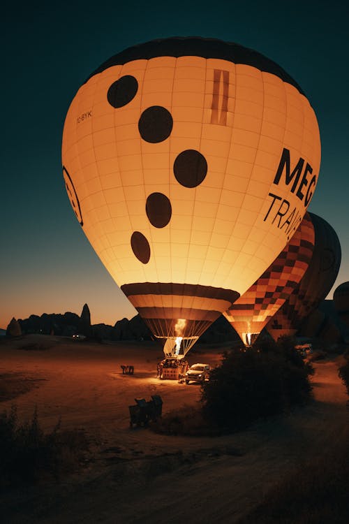 A Hot Air Balloons on the Ground
