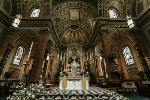 Altar in Baroque Cathedral